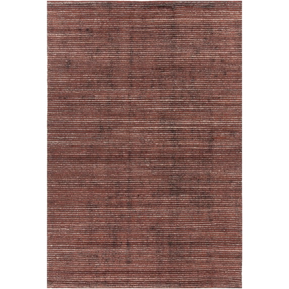 Hand-Woven Contemporary Rug 7'9x10'6 Rust