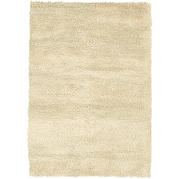 Hand-Woven Contemporary Rug 7'9x10'6 White