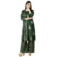 thumbnail image 1 of Chandrakala Gold Foil Printed Kurti Palazzo Set for Women Rayon Cotton Indian Ethnic Tunic ,Small (K176BOT1), 1 of 4