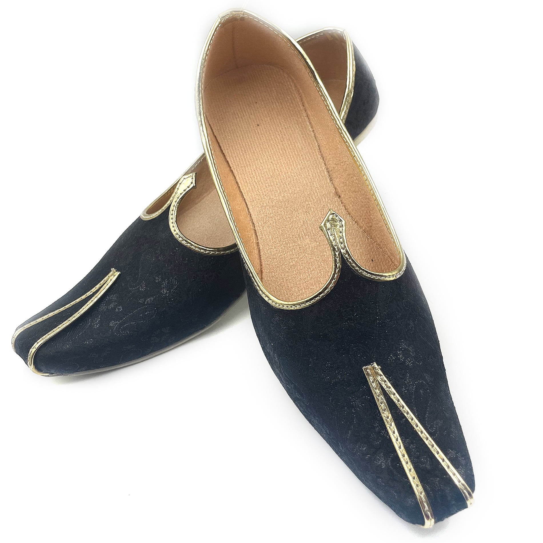 Chandrakala Men's Wedding Shoes Formal Shoes Handmade Jooti Ethnic Jutti Mens Mojari 8.5 Black (MF101BLA10)　並行輸入品 Chandrakala Men\u0027s Wedding Shoes Formal Shoes Handmade Jooti Ethnic