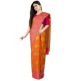 thumbnail image 1 of Chandrakala Women's Gold Art Silk Zari Work Banarasi Saree,Free Size(1417ORA), 1 of 3
