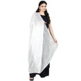thumbnail image 1 of Chandrakala Women's Indian White Gold Khari printed Chiffon Dupatta Neck Wrap Long Stole Scarf Chunni,Free Size (D182WHI), 1 of 3