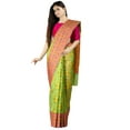 thumbnail image 1 of Chandrakala Women's Pink Art Silk Zari Work Banarasi Saree,Free Size(1417GRE), 1 of 3