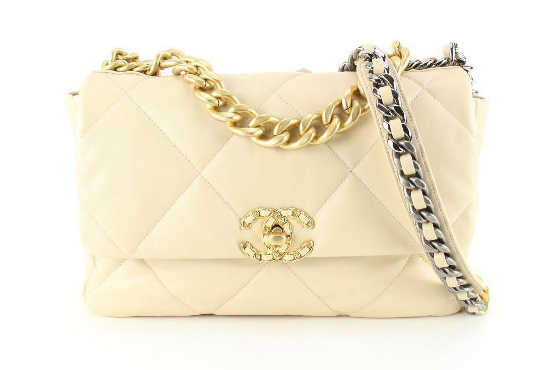 Chanel Beige Quilted Lambskin Large Flap Bag in Togo at XOF 13172789 Rating 5