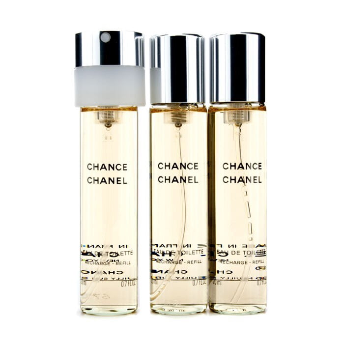 Chanel Chance Perfume EDT Twist & Spray Set with 3 Refills, 0.7