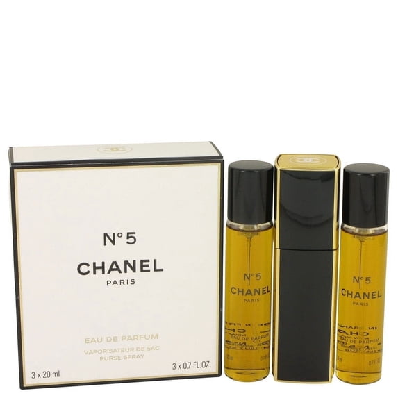 Chanel No. 5 By Chanel Eau De Parfum Spray Refillable Includes 1 Purse Spray And 2 Refills 3 X.07 Oz