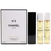 Chanel No.5 Purse Spray Giftset, Eau De Toilette and Two Eau De Toilette Recharge - Refills 0.7 oz Each