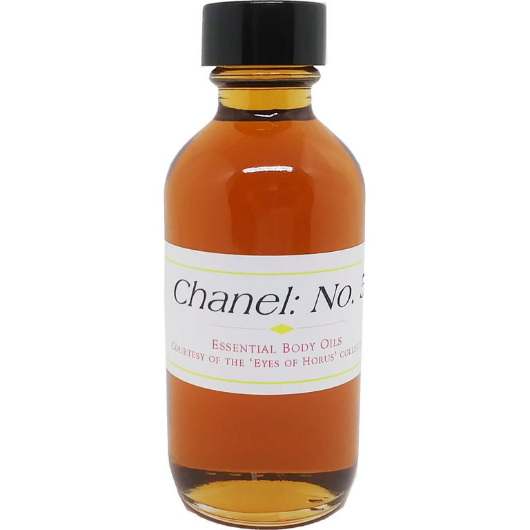 Chanel: No. 5 - Type Scented Body Oil Fragrance [Regular Cap - Clear Glass  - Brown - 2 oz.] 