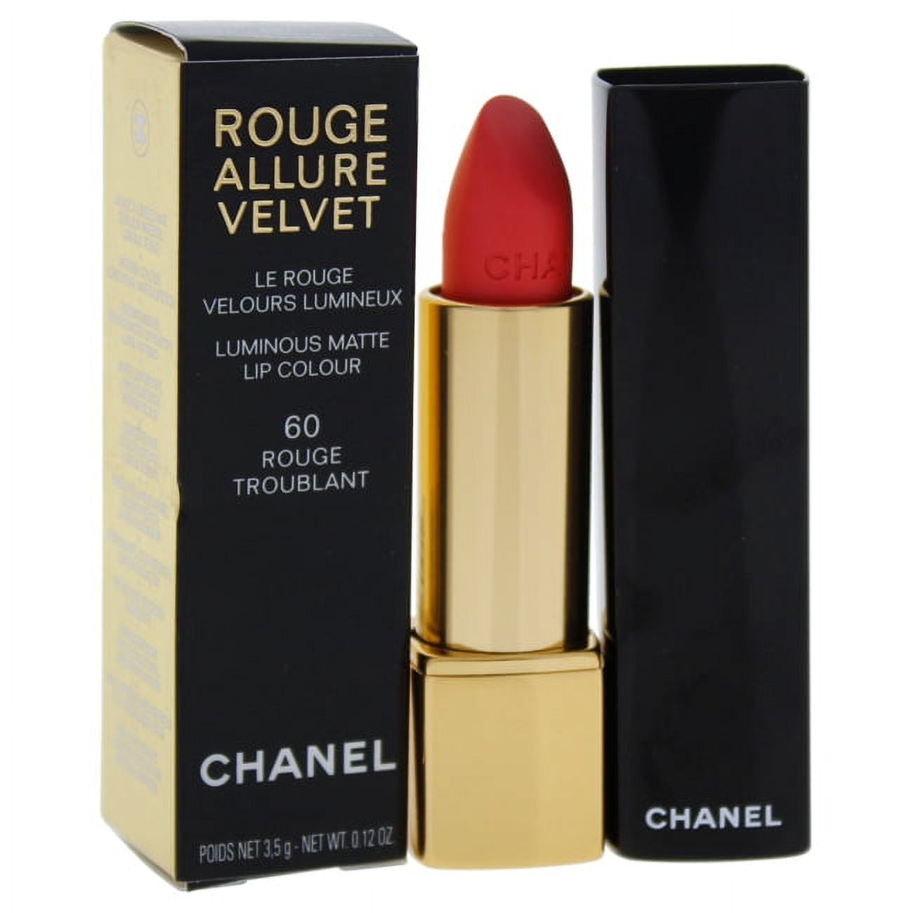 Buy Chanel Rouge Allure Velvet Lipstick 60 Rouge Troublant 3.5 G. at  affordable prices — free shipping, real reviews with photos — Joom