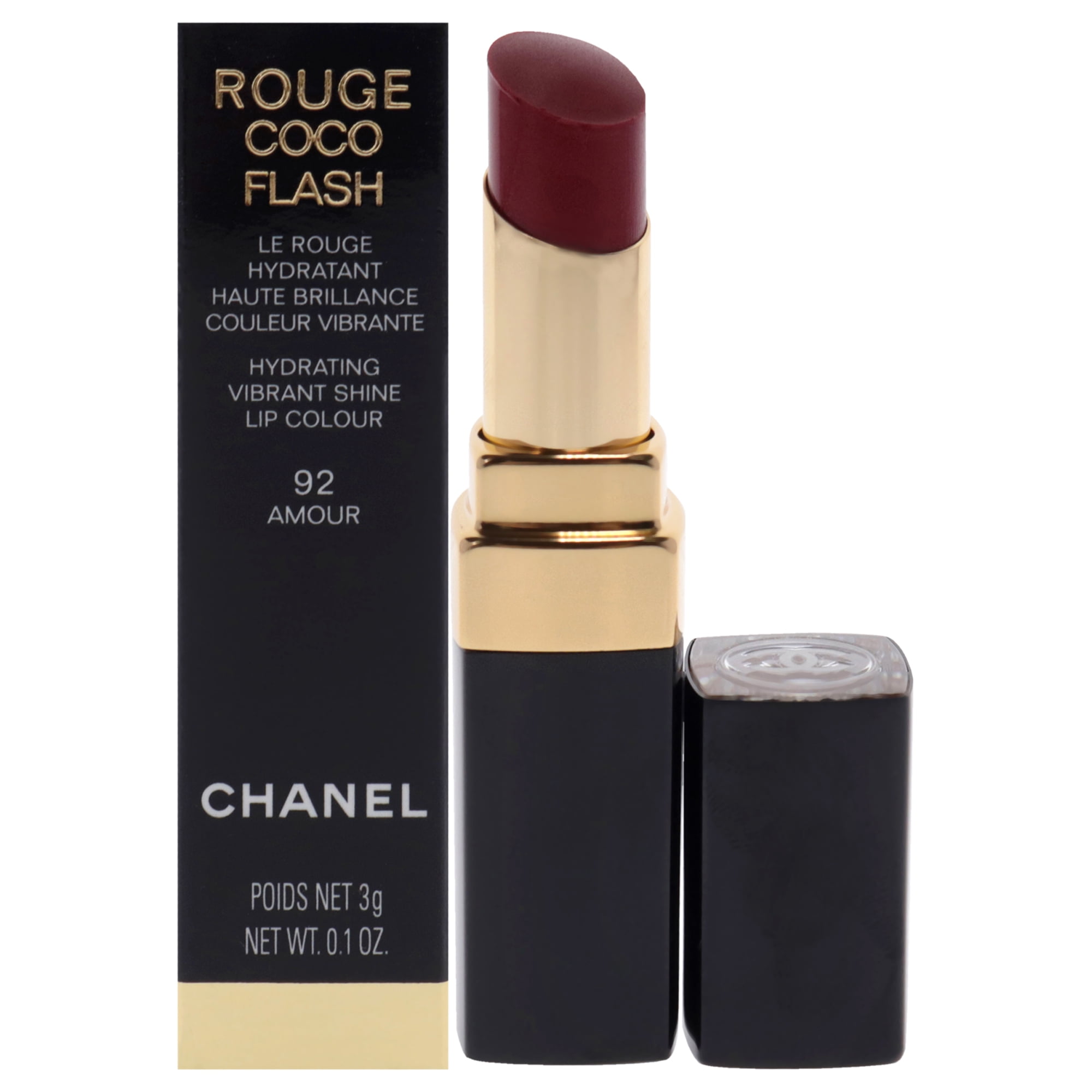 ROUGE COCO FLASH Hydrating vibrant shine lip colour 92 - Amour, CHANEL