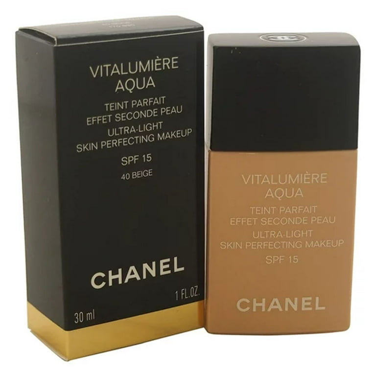 Chanel Vitalumiere Aqua Ultra-Light Skin Perfecting Makeup, SFP 15, Beige 40 - 30 ml bottle