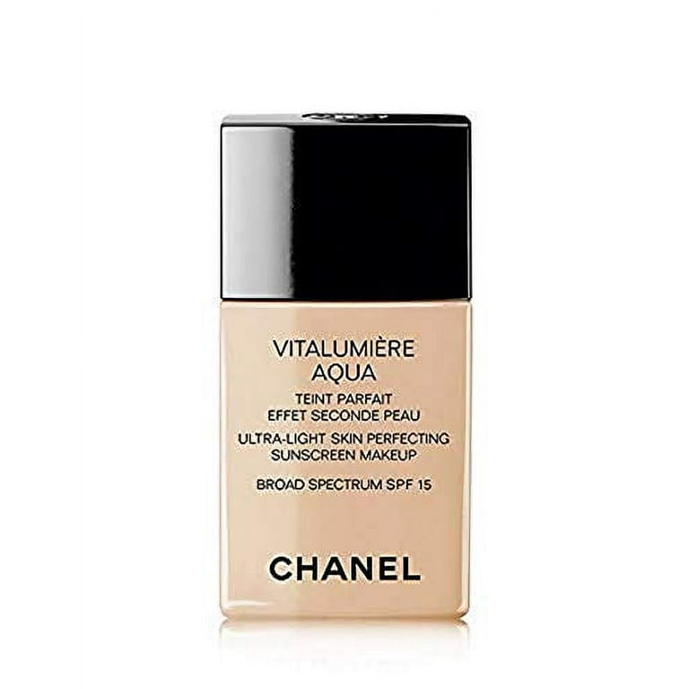 Chanel Vitalumiere Aqua Ultra Light Skin Perfecting Make Up SPF 15-91  Caramel Women Foundation 1 oz