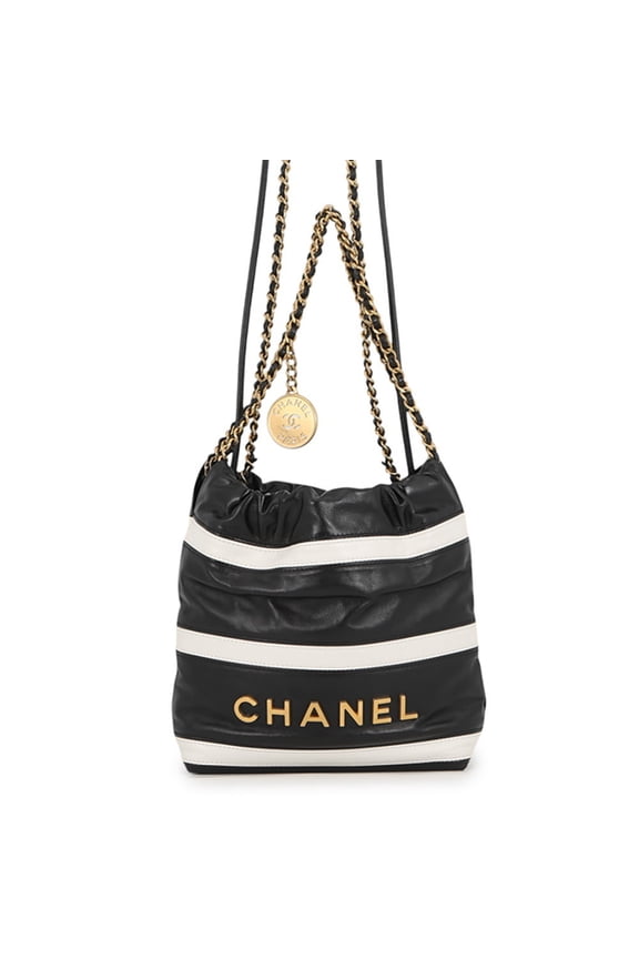 Pre-Owned Chanel handbag CHANEL22 Mini Coco Mark Shiny Calfskin AS3980 CHANEL 2-way shoulder...