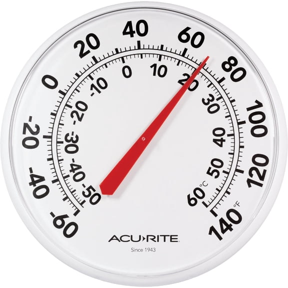 Chaney Instrument AcuRite Basic Indoor And Outdoor Thermometer - Pack of 2