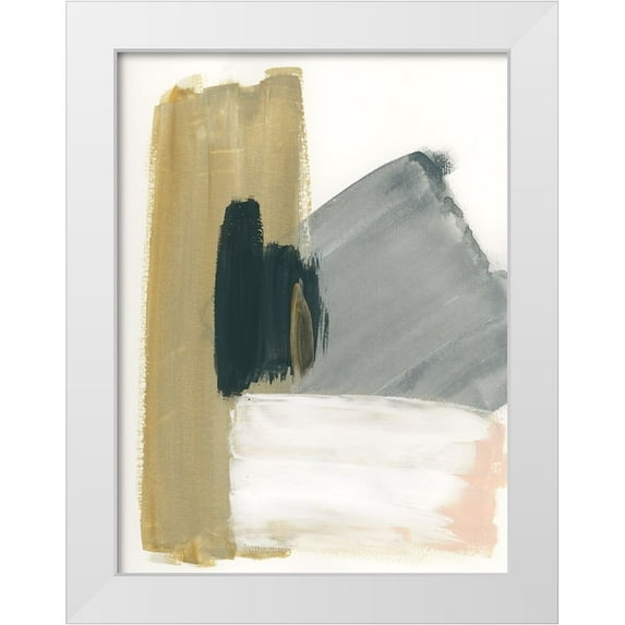 Chang, Stella 12x14 White Modern Wood Framed Museum Art Print Titled - Marble Block Symmetry II