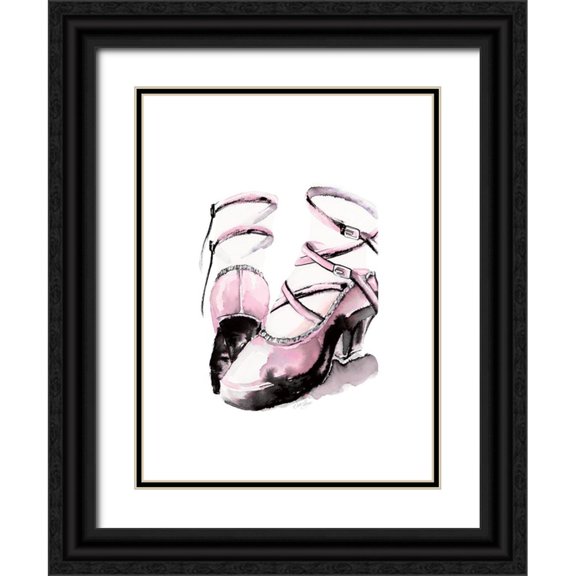 Chang, Stella 25x32 Black Ornate Wood Framed with Double Matting Museum Art Print Titled - Strappy Platform