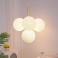 thumbnail image 1 of More Change 12" W Bubble Globe Chandelier Lighting, Modern Glass Ball Cluster Pendant Lighting Fixture, Ceiling Hanging Lamp for Living Room Dining Room Bedroom, 1 of 14