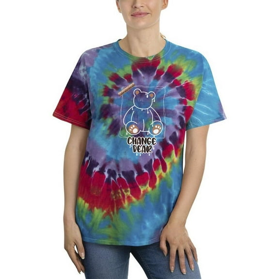 Change Bear Paint New Art Tie Dye Spiral Women - Women , 2XL