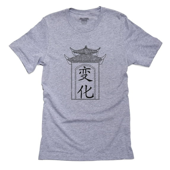 Change - Chinese / Japanese Asian Kanji Characters Men's Grey T-Shirt