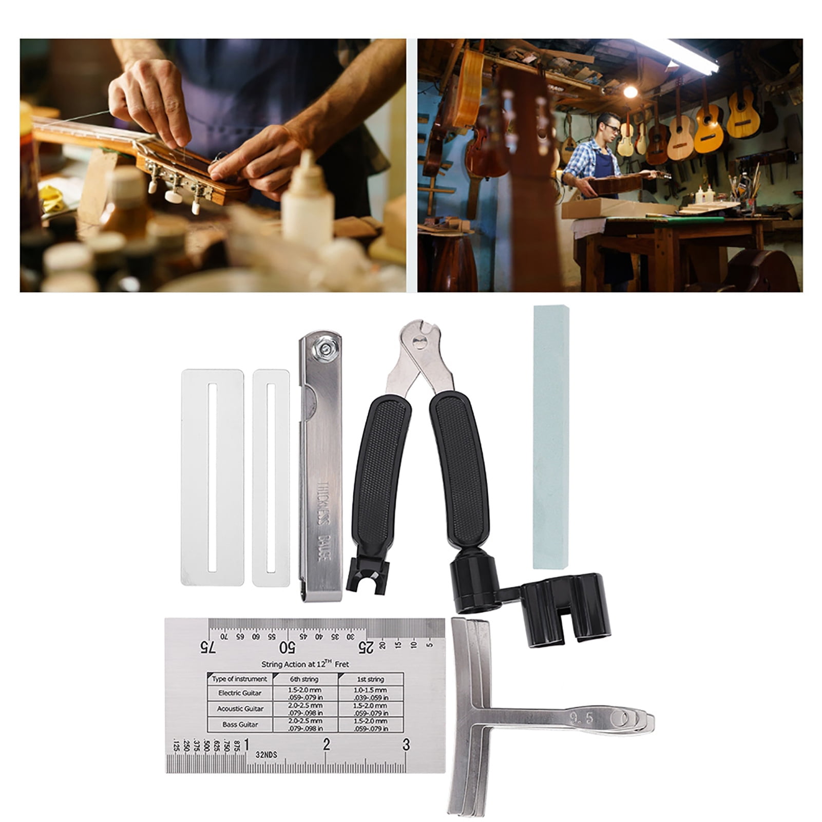 Change Strings Guitar Tool Set GuitarRadius Gauge Bass For Electric