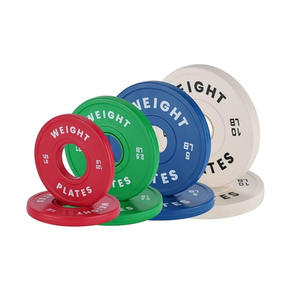 Change Weight Plates Set Fractional Plate Bumper Plates for Weight Lifting,Little Bumper Weight Plates Steel Insert Strength Training Weight Plates