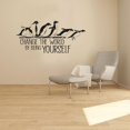 thumbnail image 1 of Change The World By Being Yourself - Life Quote Cute Little Penguins Playing Penguins Swimming Vinyl Wall Art Sticker Decal Home Kids Nursery Room Study Room Boys Girls Décor Design Size (22x30 inch), 1 of 3
