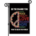 thumbnail image 1 of Be The Change You Wish To See In The World Garden Flag, Double Sided Yard Flags Banner For Yard Patio Lawn, Ally flag, Disability Flag, Equality Flags, Indigenous People Garden Flag, 1 of 6