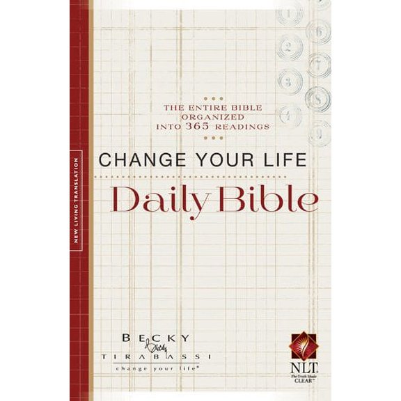Pre-Owned Change Your Life Daily Bible, New Living Translation: The Entire Bible Organized into 365 Readings, 9781414351186, 1414351186, Paperback,