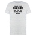 thumbnail image 1 of Change Your Thoughts & Ur World Tee Men's -Image by Shutterstock, 1 of 2