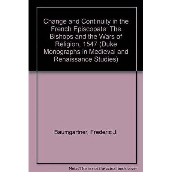 Pre-Owned Change & Continuity (Duke Monographs in Medieval and Renaissance Studies), 9780822306757, 0822306751, Paperback,