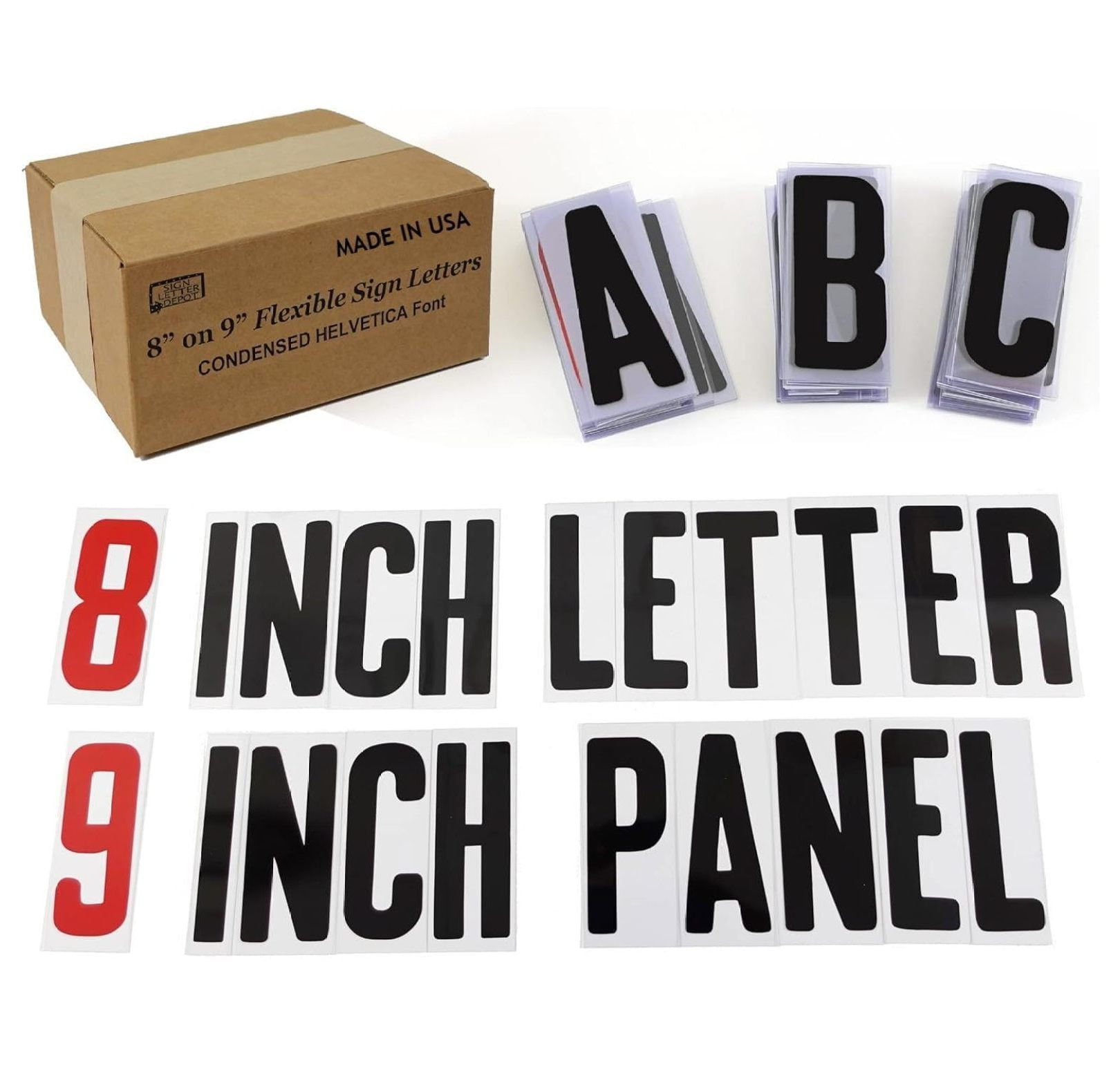 Changeable Outdoor Sign Letters 8” Portable Letters 300 Count Helvetica