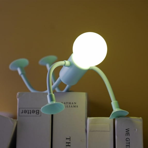 Changeable Shape Funny Night Light, Suction Cup Bendable Mini Decorative Light, Suitable for Bedroom