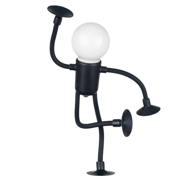 Changeable Shape Funny Sportsman Night Light,2026 New Cute Light Bulb Man Mini Night Light,Suction Cup Bendable Desk Lamp Decompression Ornaments,DIY Shape Night Lights for Boys Girls