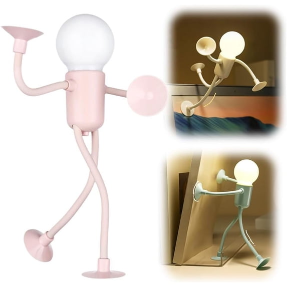Changeable Shape Funny Sportsman Night Light, DIY Shape Christmas Decoration Night Lights, Indoor Christmas Decorations for Adults, Boys, Girls Room Christmas Decoration Night Lights (Black)