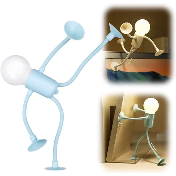 Changeable Shape Funny Sportsman Night Light, DIY Shape Christmas Decoration Night Lights, Indoor Christmas Decorations for Adults, Boys, Girls Room Christmas Decoration Night Lights (Black)