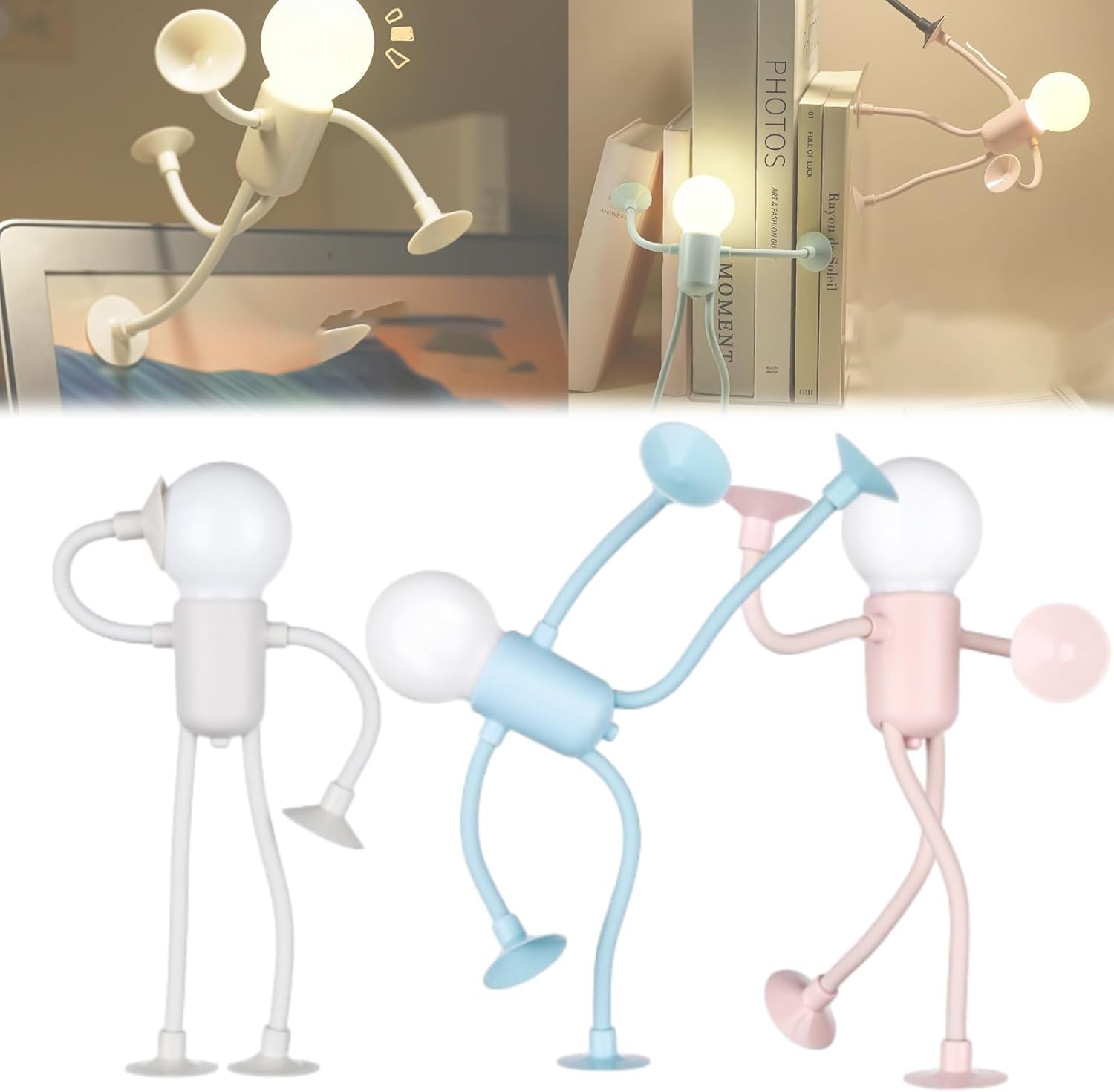 Lazy Fun Led Light Changeable Shape Funny Sportsman Night Light, Flexible Funny Sportsman ...