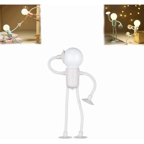 Changeable Shape Funny Sportsman Night Light, Flexible Poseable LED Night Light for Desk, Kids Room & Sports Lover, Adjustable Arms & Legs, Unique Gift for Boys & Men(Set4)