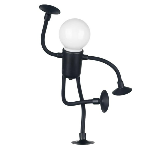 Changeable Shape Funny Sportsman Night Light,New Cute Light Bulb Man Mini Night Ben Lights,Suction Cup Shape Night Light