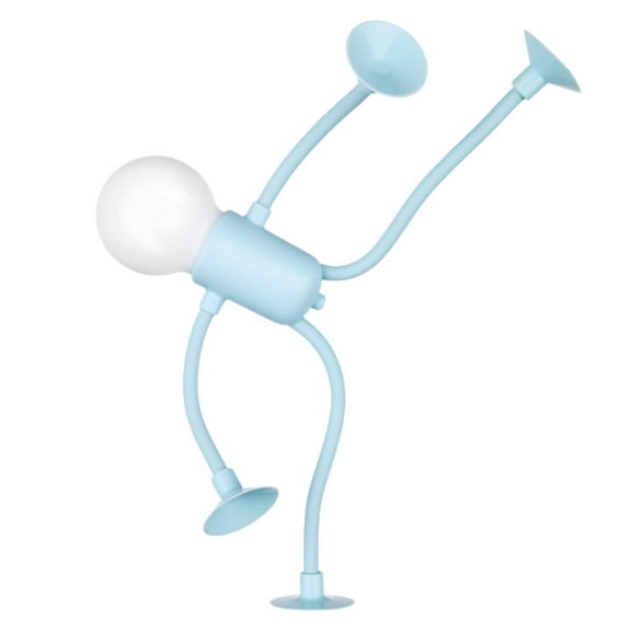 Changeable Shape Funny Sportsman Night Light,New Cute Light Bulb Man Mini Night Ben Lights,Suction Cup Shape Night Light