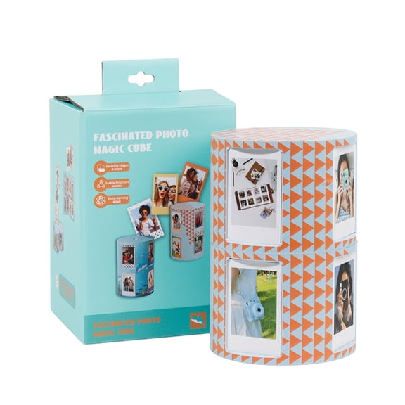 Changeable and Creative Photo Frame Cube Photo Frame for 3" Picture Table Decorations Easy to Use and Display Frame
