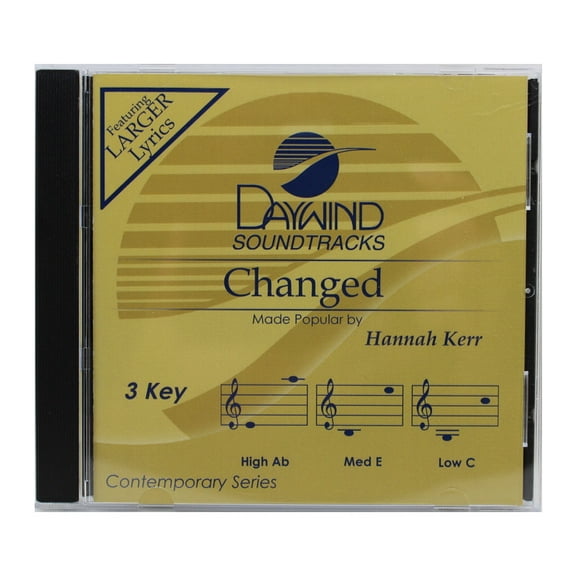Changed Made Popular by Hannah Kerr NEW CD Accompaniment
