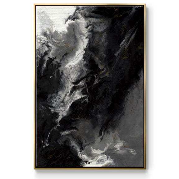 Changes Framed Premium Gallery Wrapped Canvas - Ready to Hang - 17 x 25 - Gold Floating Frame