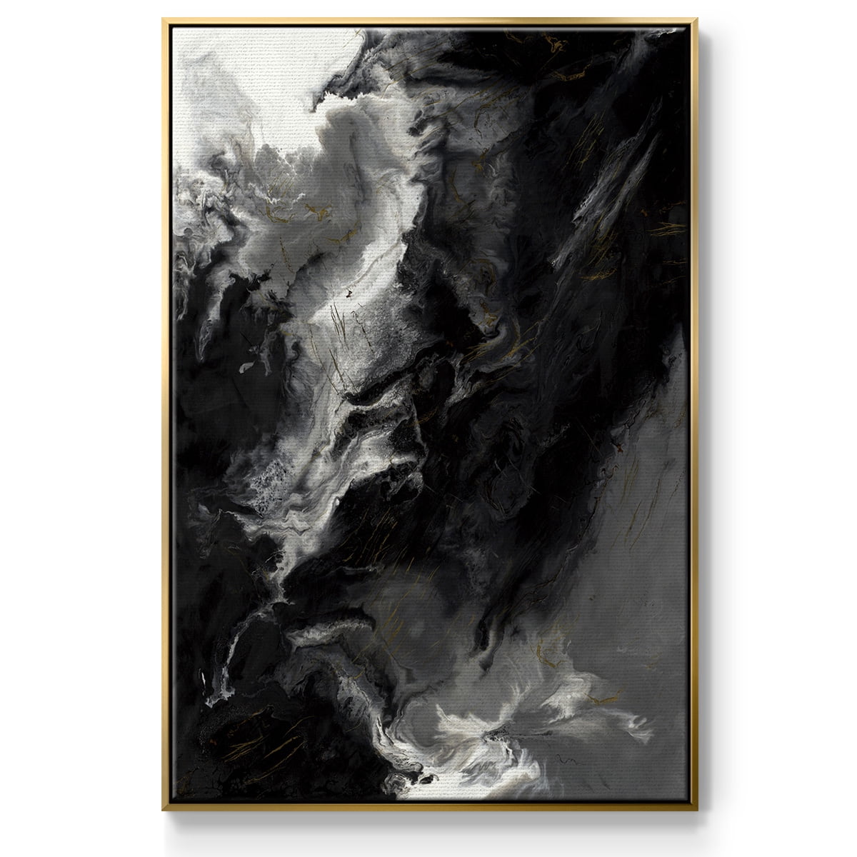 Changes Framed Premium Gallery Wrapped Canvas - Ready to Hang - 27 x 41 - Gold Floating Frame