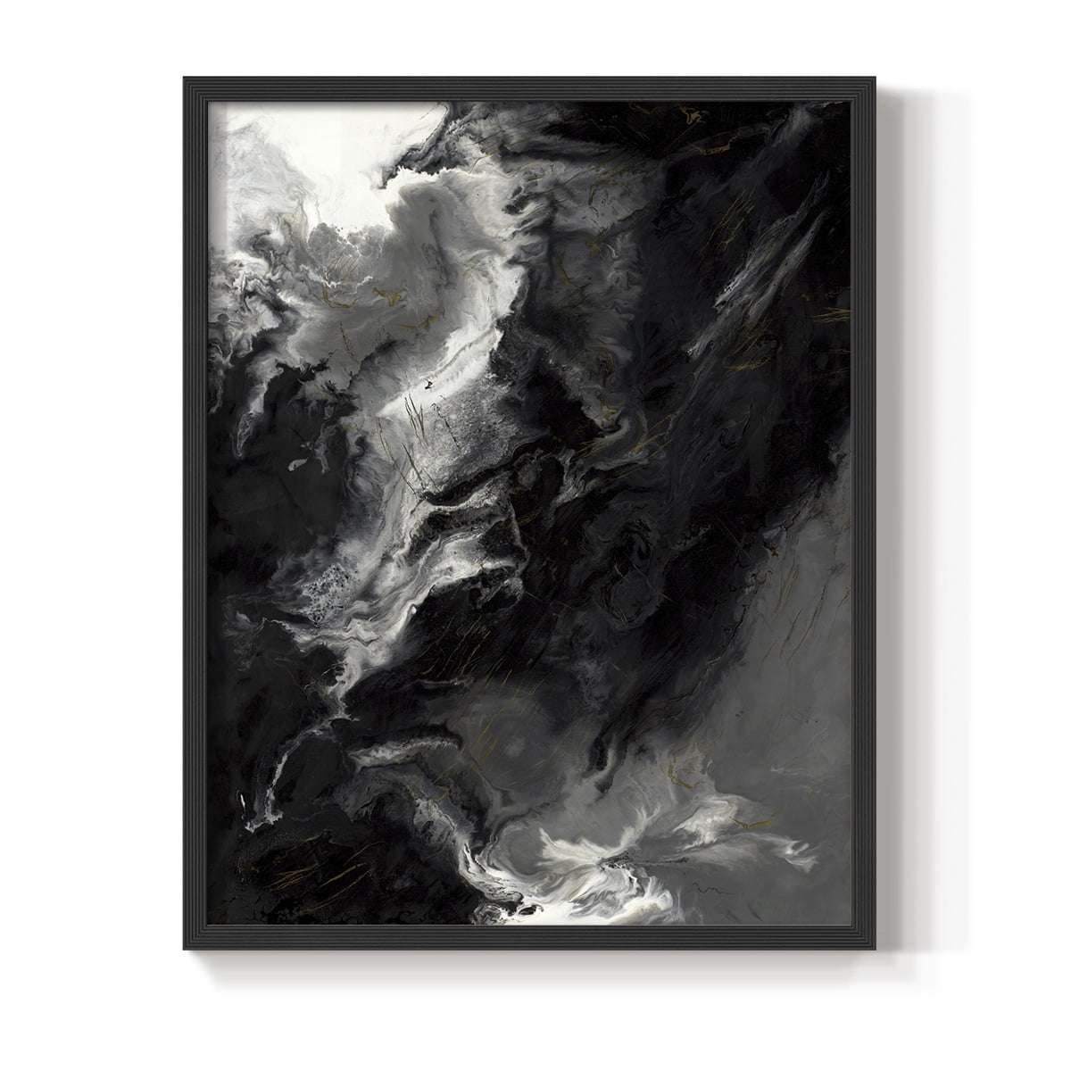 Changes Framed Print in Black Solid Wood Framed Print No Nail Hanging