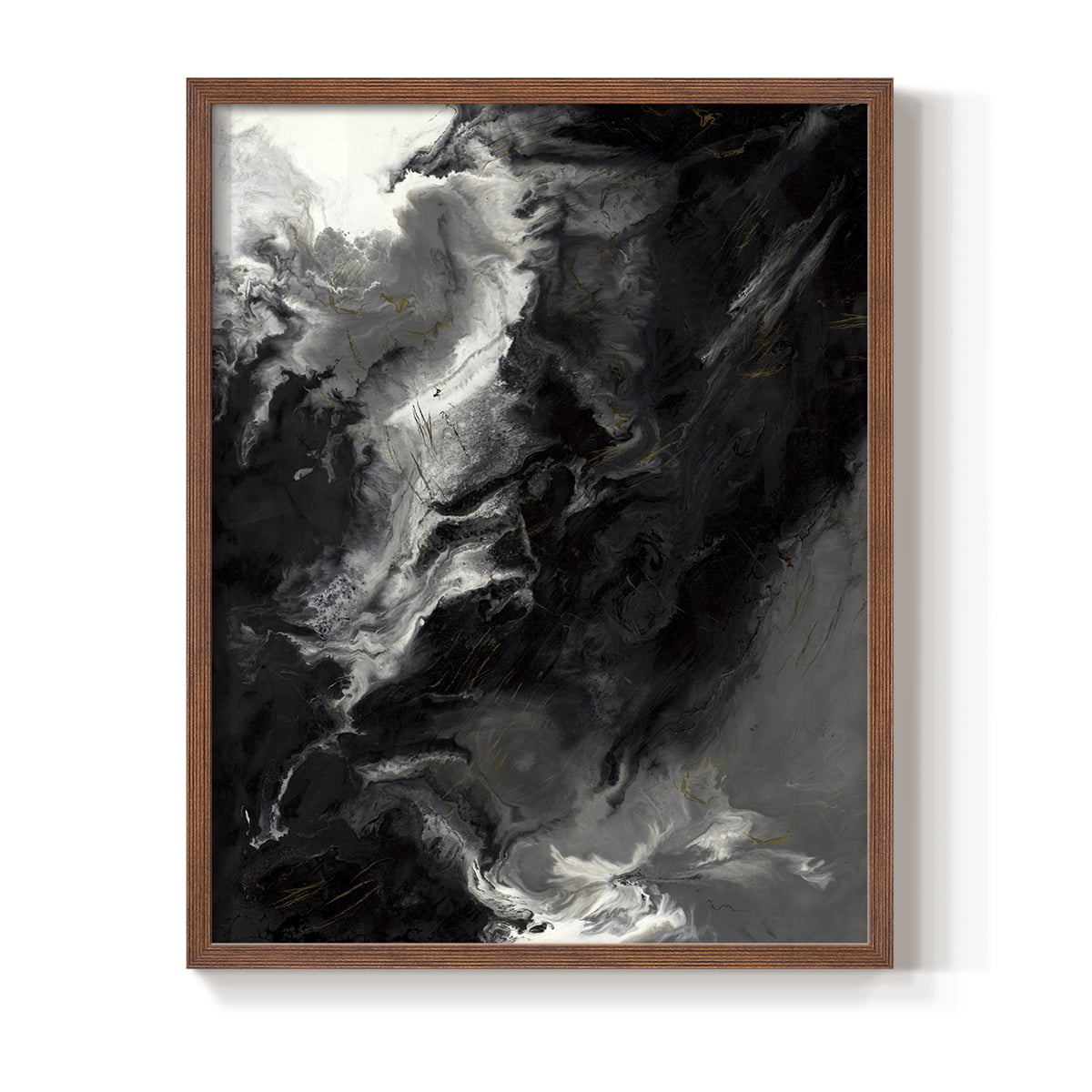 Changes Framed Print in Brown Solid Wood Framed Print No Nail Hanging