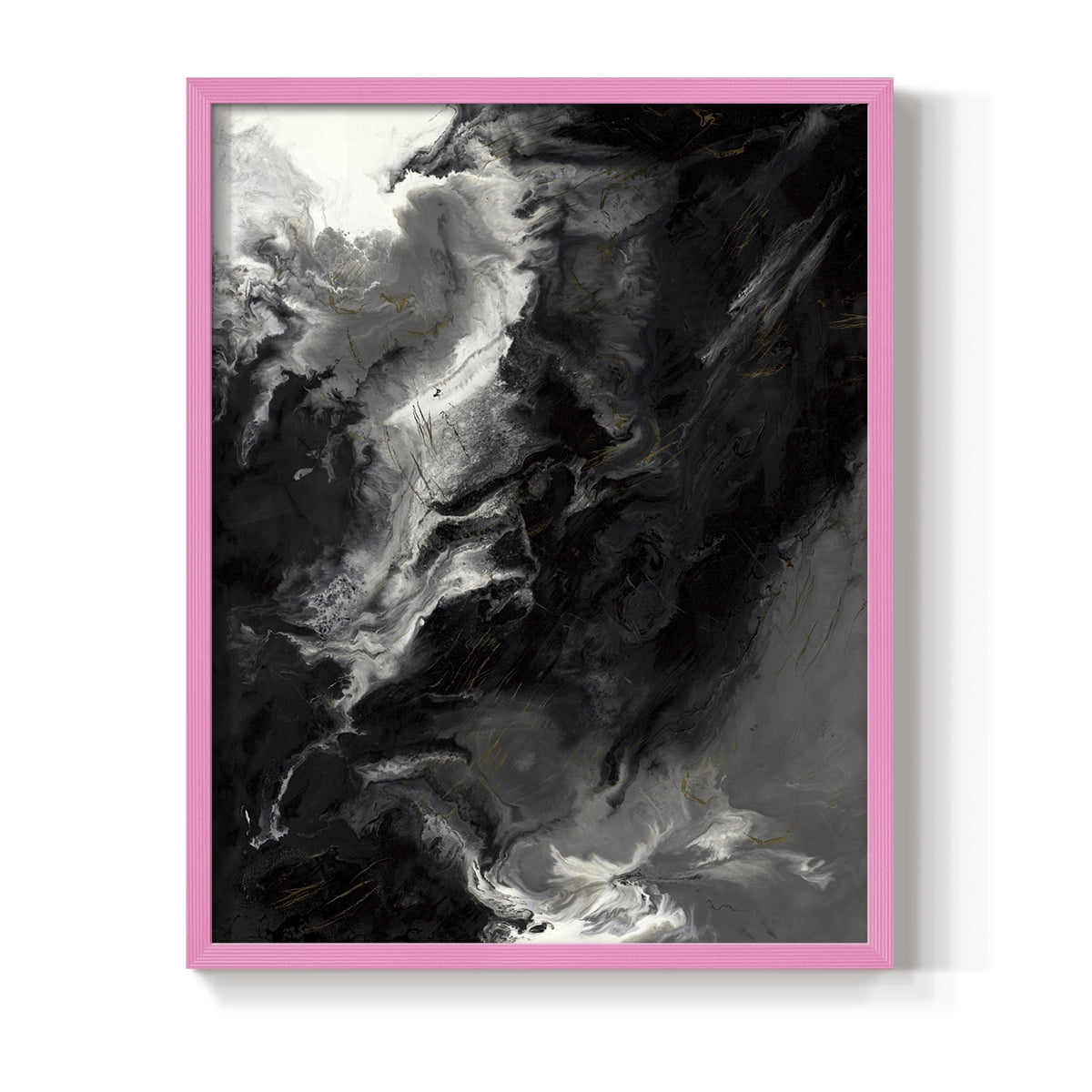 Changes Framed Print in Pink Solid Wood Framed Print No Nail Hanging