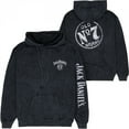 thumbnail image 1 of Changes Jack Daniel's No. 7 Mineral Wash Front and Back Print Pull-Over Hoodie Large, 1 of 5