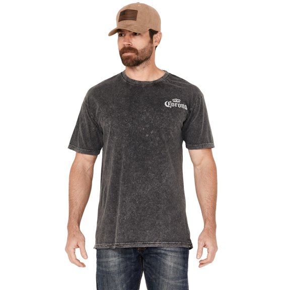 Changes Men's Corona Skull Logo Short Sleeve Graphic T-Shirt Black XX-  US