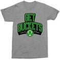thumbnail image 1 of Changes Mens Get Buckets Graphic T-Shirt, Grey, X-Large, 1 of 1