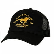 Changes Yellowstone Dutton Ranch Horse Logo Mens Adjustable Hat Black, One Size